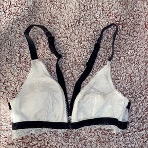 NWOT VS Black and White Lace Bralette